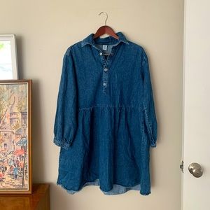 &Denim H&M Brand 100% Cotton Denim Dress